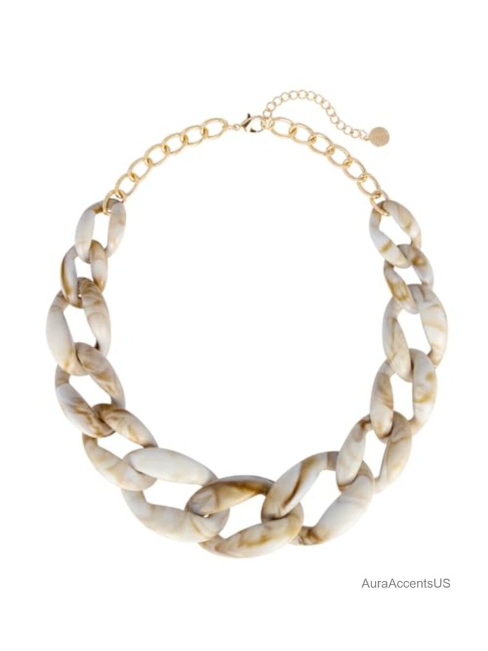 Chunky Acrylic Chain Link Choker Necklace Fashion Women Collar Jewelry